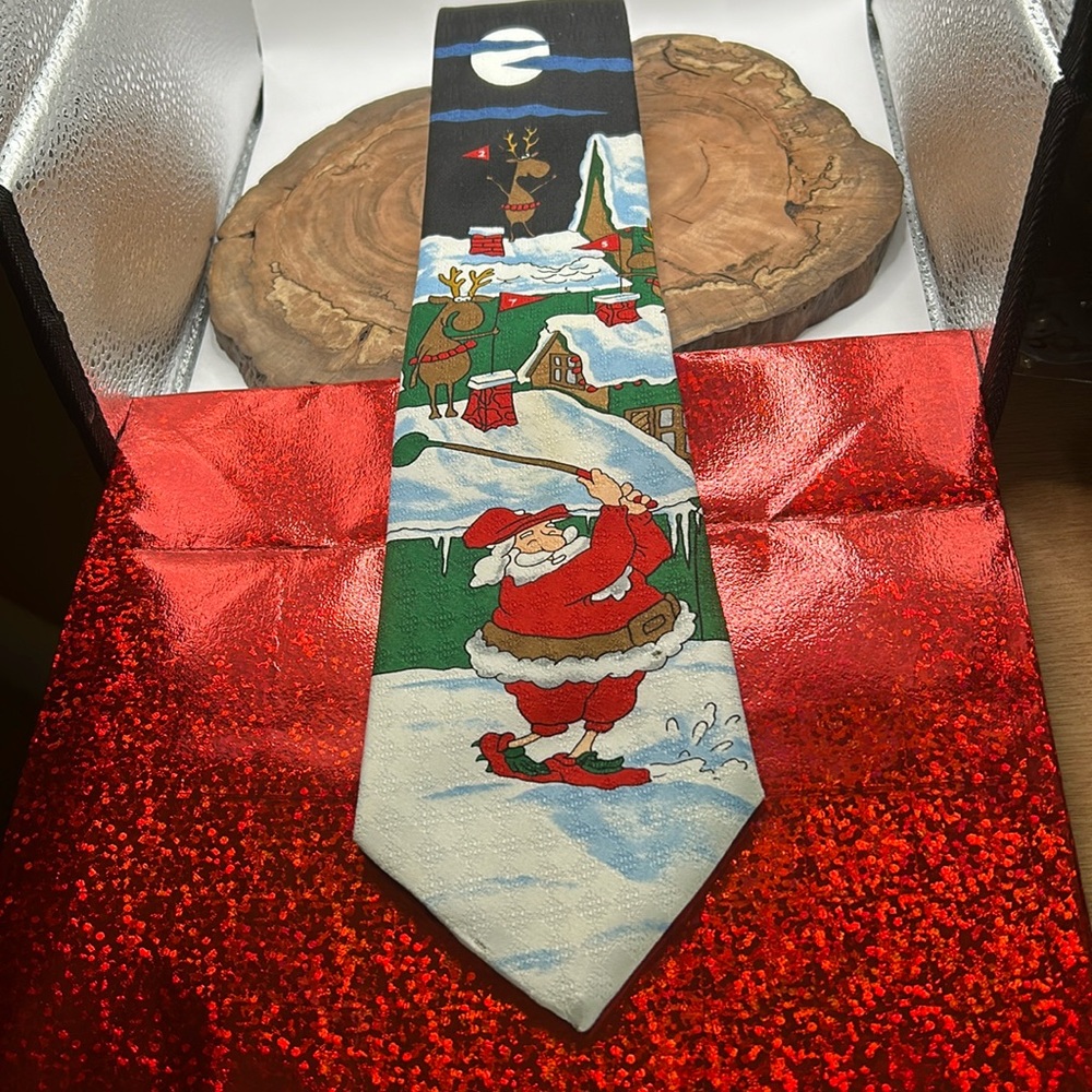 Retro Tie Santa Golfer Hallmark Specialties (see Pics)